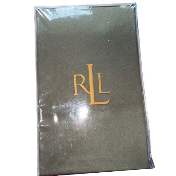 Lauren Ralph Lauren Vintage 100% Silk Standard Sham Adrianna Silk Olive NWTs